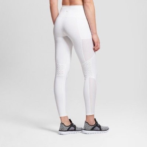 JoyLab white running mesh leggings pants plus size 2X - Picture 1 of 8